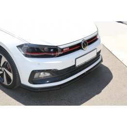 Накладка сплиттер на передний бампер на Volkswagen Polo VI GTI